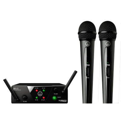 Аренда радиосистемы AKG WMS40 Mini2 (2 микрофона на одной базе)