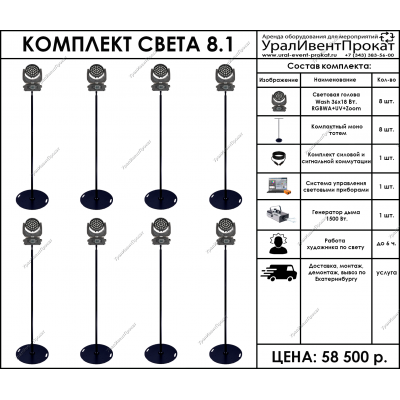 Аренда комплекта света 8.1