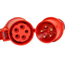 Кабель силовой 380В/32А CP 5х6мм, CEE 32A - 5pin, 2 м.