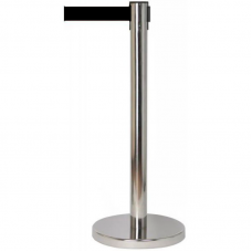 Столбик с вытяжной чёрной лентой